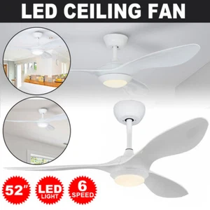 LED Ceiling Fan Fans Light Wall Remote Control Fans Quiet Reversible Sleeping - Picture 1 of 12