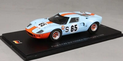 Spark Ford GT40 Nurburgring 1000km 1968 Jacky Ickx & Paul Hawkins SG817 1/43 NEW - Image 1 of 3