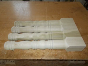 Poplar wood farm table legs - Picture 1 of 3