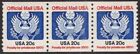 US 1983 Eagle OFFICIAL NH O135 20c PNC3  Plate#1  -  Free USA Shipping
