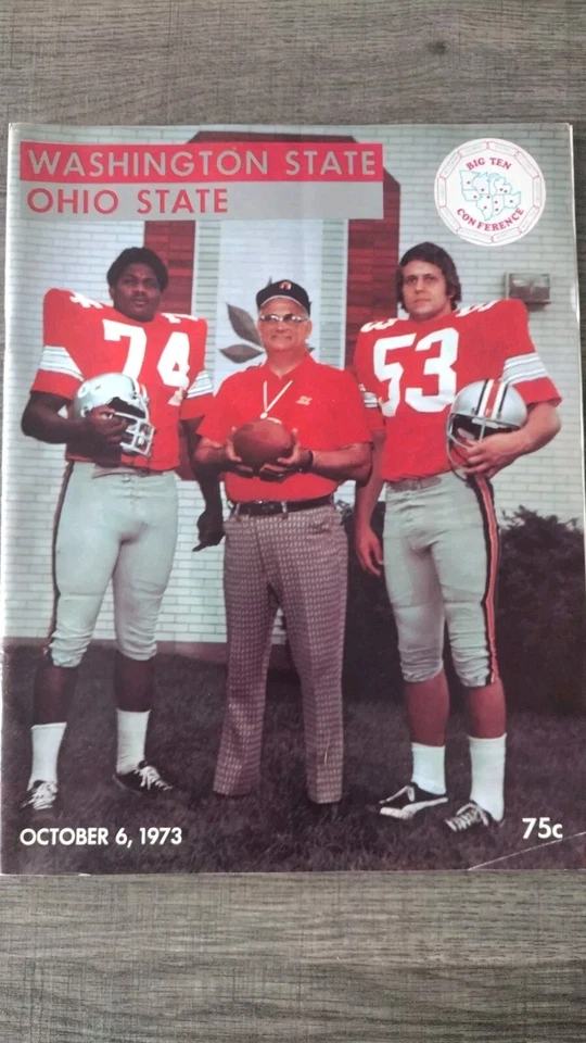 1973 Vintage OSU football program. Woody Hayes-Ohio State Buckeyes  Memorabilia  - Image 1 of 4