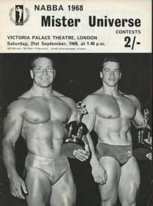 Vintage NABBA Mr Universe Programm 1968 Arnold Schwarzenegger Bill Pearl - Bild 1 von 1
