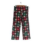 Disney Mickey Mouse Adult Flannel Pajama Pants Small Red Green Lounge Sleep