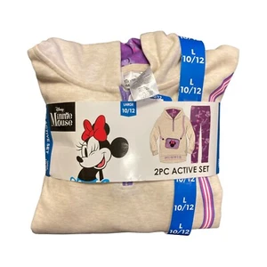 NEW Disney Girl's 2 Piece Long Sleeve Hoodie and Legging Active Set Large 10/12 - Picture 1 of 3