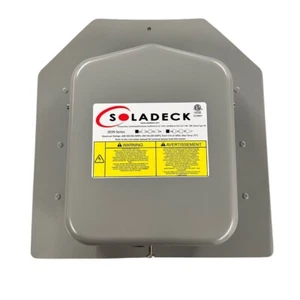 SolaDeck 0599G UL50 Type 3R Roof Mount PV Junction Box in Gray - Picture 1 of 5