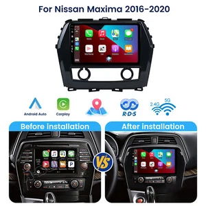 9" 2 DIN CarPlay 6G+128G Android 14 Autoradio GPS BT Per Nissan Maxima 2016-2020 - Foto 1 di 13