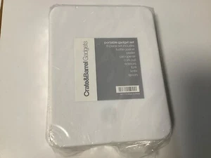 Crate & Barrel Portable Gadgets 8 Piece Set Case & Gadgets Picnic Travel - Picture 1 of 7