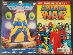 THE THANOS QUEST Libro 1 FORMATO PRESTIGIO 1990 MARVEL COMICS INFINITY! BONO! - Imagen 1 de 4