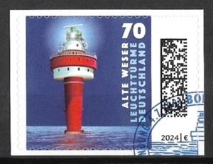 Bund Mi.Nr. 3842 (2024) gestempelt (skl. aus FB)/Leuchttürme: Alte Weser - Bild 1 von 1