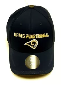 St Louis Rams NFL Vintage YOUTH Cap Navy Stretch Fitted Structured One Size - Picture 1 of 6