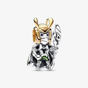 Pandora Charm, Loki Charm 14k Gold Overlay/S925 ALE - Picture 1 of 4