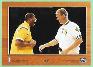 Magic Johnson & Larry Bird 1994 NBA Hoops Basketball #MB1 Lakers & Celtics