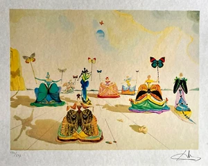 Salvador Dali Lithograph COA Original Signed op Numbered A Hand Dali - Picture 1 of 14