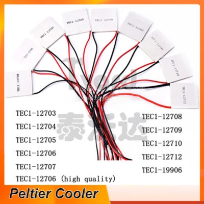 Thermoelectric Peltier Cooler Cooling Heatsink Module 12 Volt TEC1 12706 - 12712 - Image 1 of 4