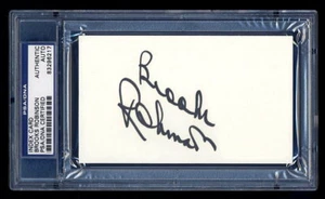 BROOKS ROBINSON SIGNED MINT INDEX CARD PSA/DNA SLABBED AUTOGRAPH HOF ORIOLES - Picture 1 of 1