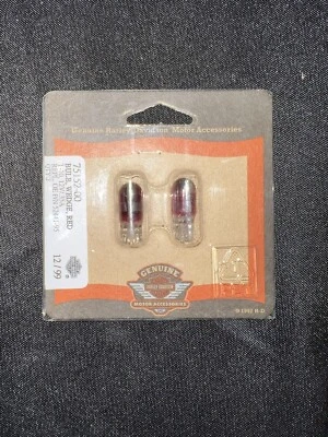 Harley Davidson 红色灯泡挖起杆 75152-00 T-10 12V 0.35A — 第 1/3 张图片