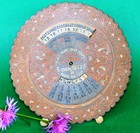 54 Jähriger Messing Kalender Dauerkalender Altkalender von 1969 bis 2023.