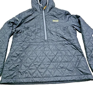 LL Bean Jacket Womens Small Black Quilted Primaloft Katahdin Insulated Pullover - Picture 1 of 9
