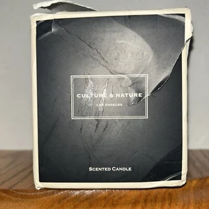 CULTURE & NATURE Clean Cotton Scented Soy Candle (8oz), 100% Natural - Picture 1 of 4