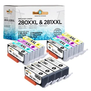 Lote de cartuchos de tinta para Canon PGI280XXL CLI281XXL para PIXMA TS8320 TS8322 - Imagen 1 de 5