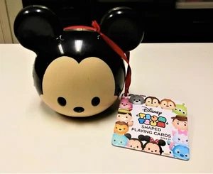 Disney Mickey Tsum Tsum Shaped Playing Cards Set in Case NEW - Picture 1 of 2