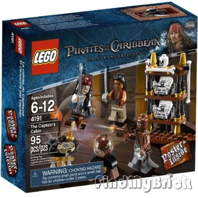 Lego 4191 Piratas El Caribe La Cabaña del Capitán (Jack Sparrow & Zombies) NUEVO Foto 1 de 3