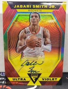2022-23 Jabari Smith Jr Panini Flux Ultra Violet Auto /49