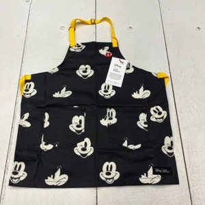 Hedley & Bennett X Disney Black Mickey Mouse Print Apron Unisex Kids One Size - Picture 1 of 6