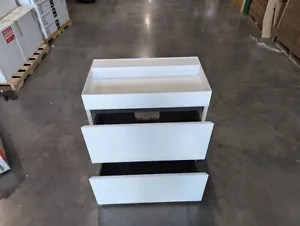 Falper Pure 31.5" Wall-Mount 2-Drawer Vanity w/ Sink Push-to-Open WHITE New! - Picture 1 of 11