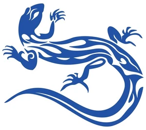 Tribal 10 Right Cutting Sticker Large 184mm x 210mm Blue 687 - Picture 1 of 8