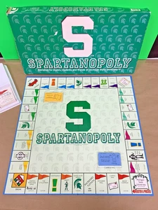 MSU Monopoly - Spartanoply Edition Collegiate Michigan State University MSU - Picture 1 of 11