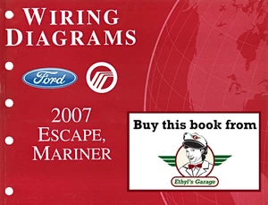 2007 Ford Escape, Mercury Mariner Factory Electrical Wiring Diagrams Manual - Picture 1 of 2