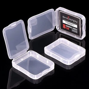 5pcs Plastic Memory Card Case For Compact Flash Cards Transparent CF Card Holder - Picture 1 of 7