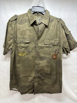 Arizona Jean Co. Size XL Boys 18/20 Button Up Camouflage W Pockets - Image 1 of 4