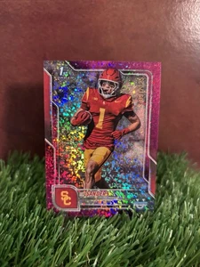 2025 Bowman U Chrome Eli Sanders #177 Fuchsia Mini-Diamond Refractor /225 (RC) - Picture 1 of 2