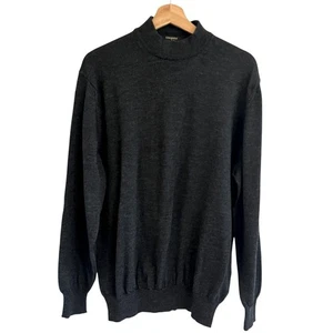 Maglione Giorgiolini d'Italia Uomo 100% Pura Lana Merino Taglia L Finto Collo Classico - Foto 1 di 7
