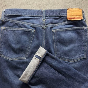 Pantalones de mezclilla rectos azules con ribete RESOLUTE 713 para hombre 34x34 de Japón - Imagen 1 de 15