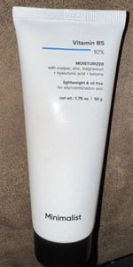 Minimalistische 10% Vitamin B5 Gesichtsfeuchtigkeitscreme für fettige & zu Akne neigende Haut | Öl F... - Bild 1 von 3