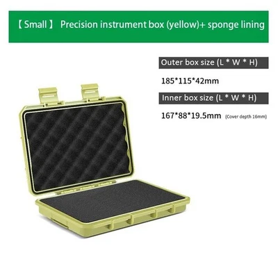 Portable Waterproof Tool Box Small Precision Part Storage Case Safety Protect ) - Image 1 of 4