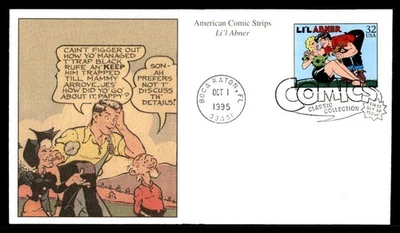 Mayfairstamps US FDC 1995 Florida Li'l Abner comic strip First Day Cover aau_580 - Image 1 of 2