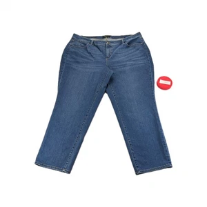 Pantalones de mezclilla Talbots impecables cinco bolsillos para mujer pequeños ajustados al tobillo talla 20wp modelados - Imagen 1 de 12