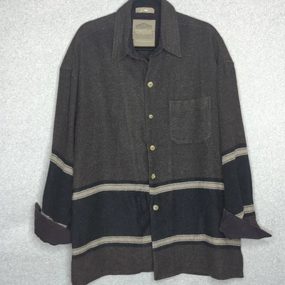 90s Structure wool chore jacket men's L Italy made corduroy cuff grunge vintage - Image 1 of 4