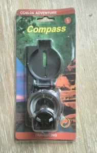 Brújula estilo militar verde oscuro con escala milimétrica aventura portátil - NUEVA - Imagen 1 de 6