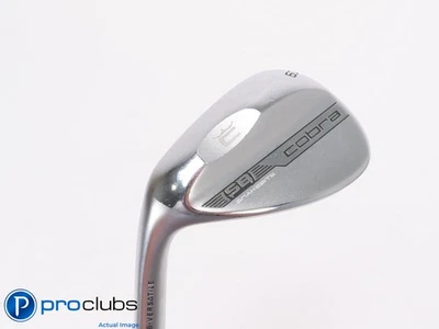 Nice Left Handed Cobra SB Chrome 60*(8*) WEDGE V-Grind KBS 125 Stiff Flex 456698 - Image 1 of 4