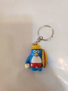Penguin Surfer Dude Keychain Birthday Party Favor Gifts Prizes - Picture 1 of 1