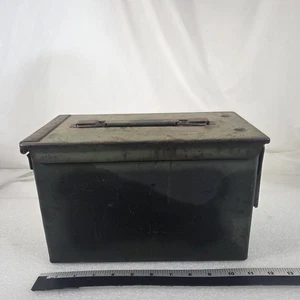 U.S. Military M2A1 Munitionsdose grün Stahl Army Surplus Aufbewahrungsbox Vintage - Bild 1 von 12