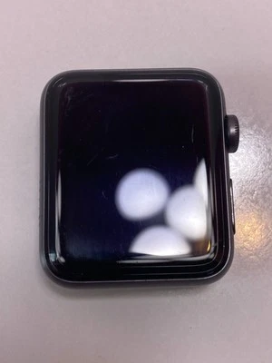 Apple Series 3 Black Aluminium WR-50M Digital Smart Watch (No Straps) - Faulty - Image 1 of 3