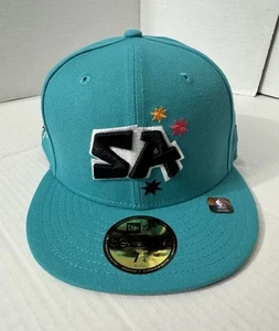 New Era San Antonio Spurs 2022 City Edition Alt 59FIFTY Fitted Hat 7 1/4 NEW - Picture 1 of 5