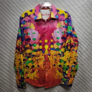 Robert Graham Crystal Ship Limited Edition Shirt Large 253/752 RAR Bunt - Bild 1 von 11