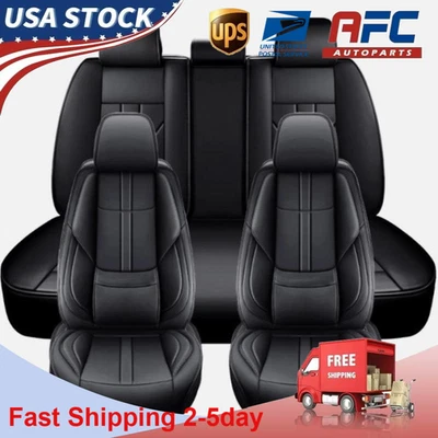 Para Mercedes-Benz NUEVO 5 Asientos Delantero Trasero Protectores Almohadilla Asientos Coche Cubiertas Cuero Foto 1 de 4